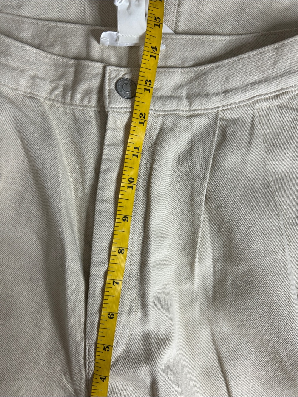 NWT (size 6) COS PLEATED WIDE-LEG DENIM PANTS - Picture 6 of 10